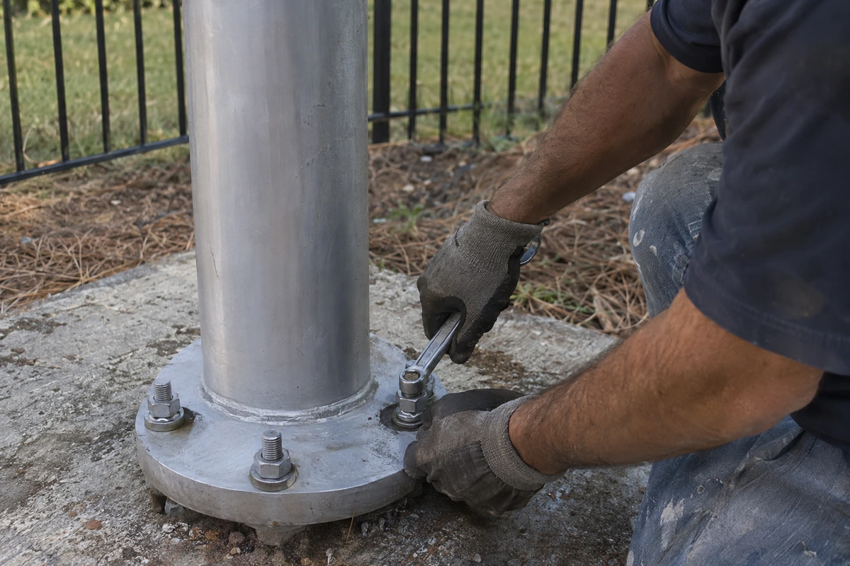 Flagpole installation and repair contractor